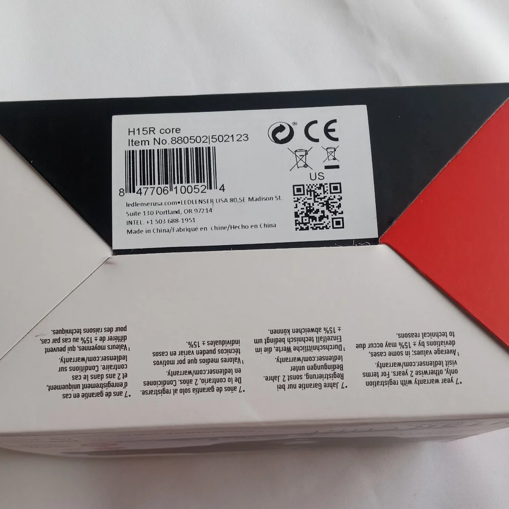 Ledlens H15R Core Waterproof USB Rechargeable LED Headlamp 2500Lumen Magnetic - Picture 12 of 15